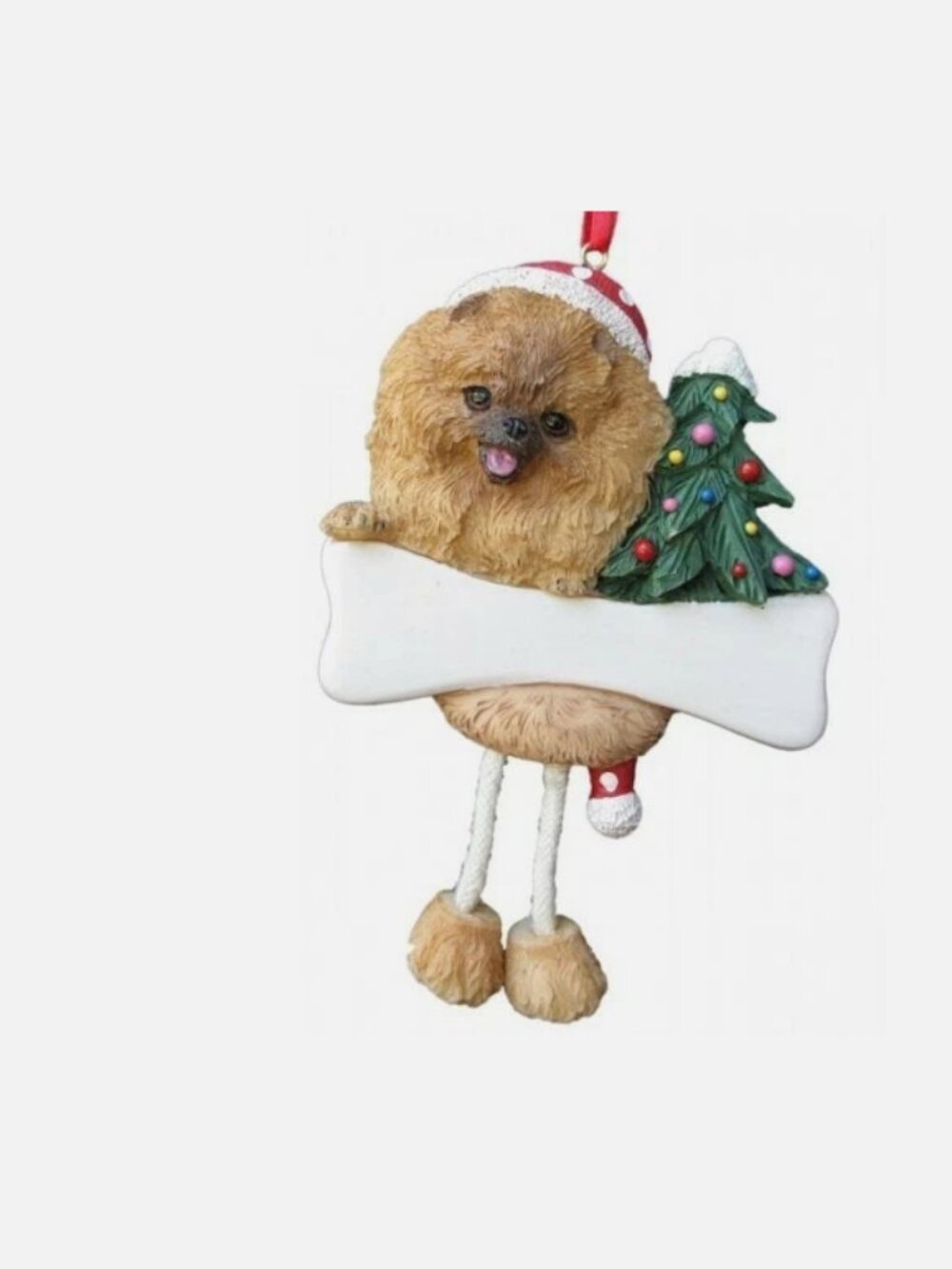 Pomeranian , Dangling Legs Ornament